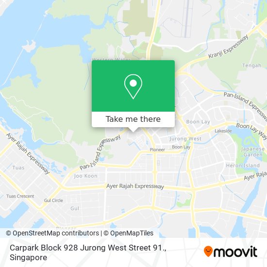 Carpark Block 928 Jurong West Street 91.地图