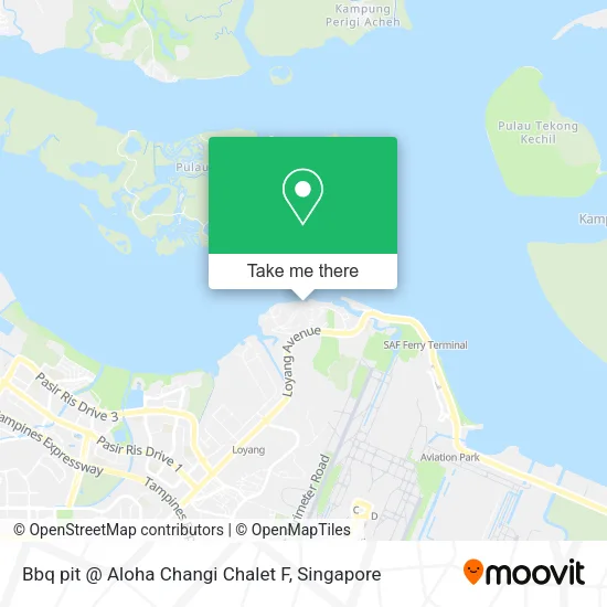 Bbq pit @ Aloha Changi  Chalet F map