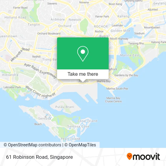61 Robinson Road map