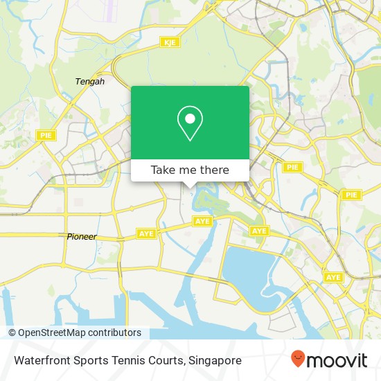 Waterfront Sports Tennis Courts map