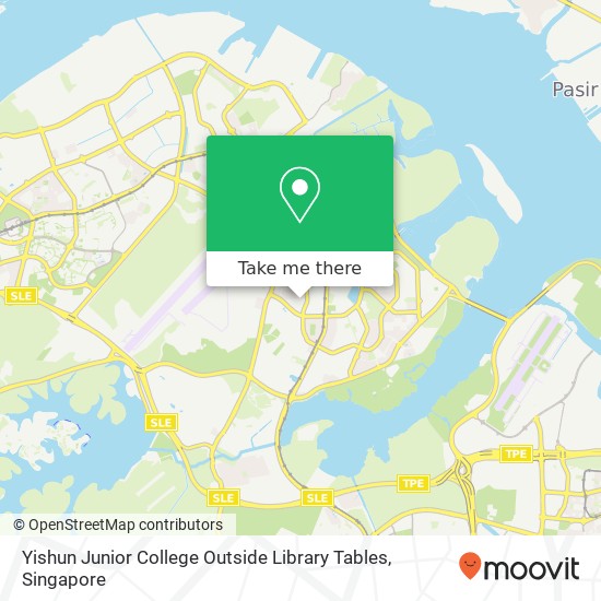 Yishun Junior College Outside Library Tables map