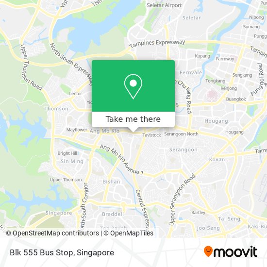 Blk 555 Bus Stop map