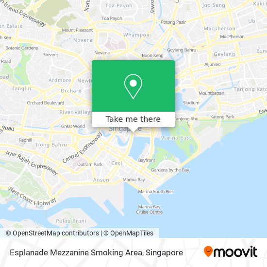 Esplanade Mezzanine Smoking Area地图