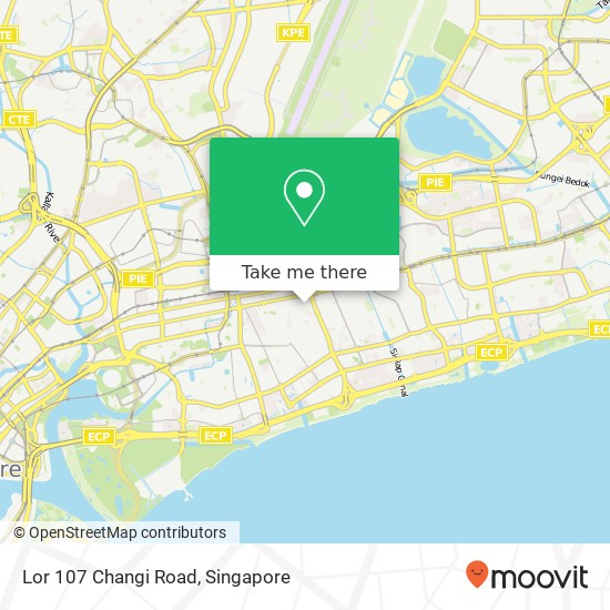 Lor 107 Changi Road map