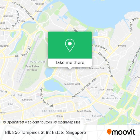 Blk 856 Tampines St 82 Estate map