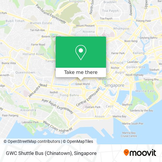 GWC Shuttle Bus (Chinatown) map