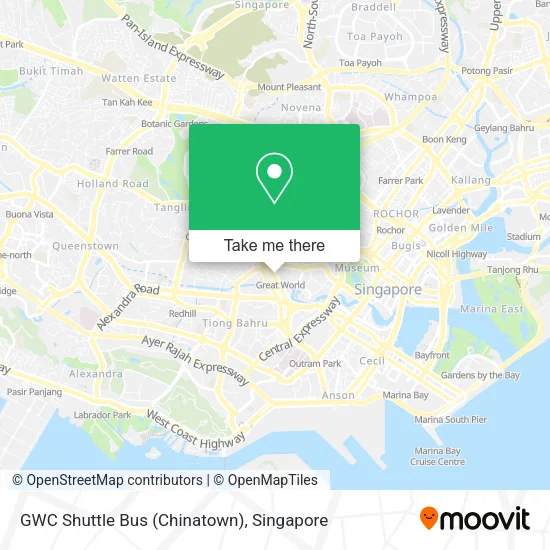 GWC Shuttle Bus (Chinatown)地图