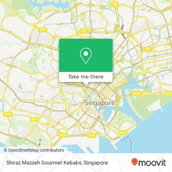 Shiraz Mazzeh Gourmet Kebabs map