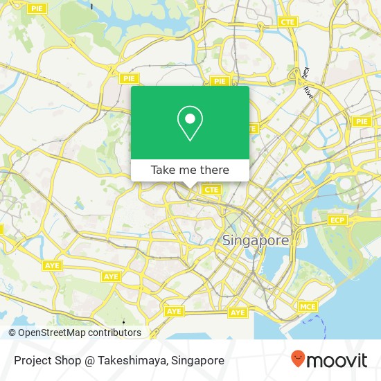 Project Shop @ Takeshimaya map