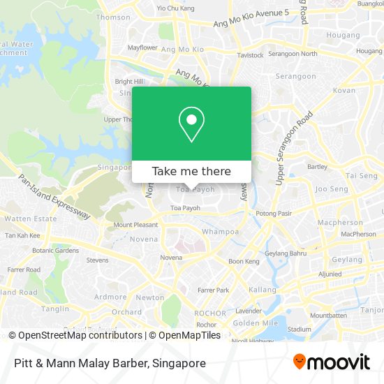 Pitt & Mann Malay Barber map