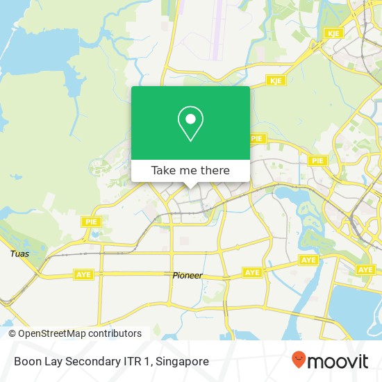 Boon Lay Secondary ITR 1 map