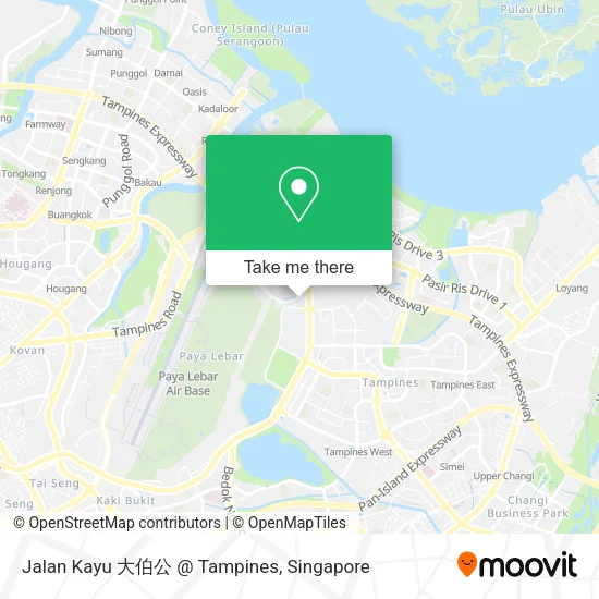 Jalan Kayu 大伯公 @ Tampines地图