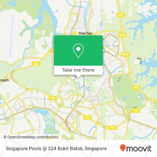 Singapore Pools @ 324 Bukit Batok map