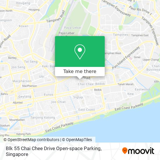 Blk 55 Chai Chee Drive Open-space Parking地图