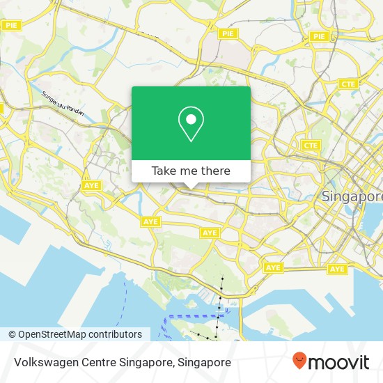 Volkswagen Centre Singapore map