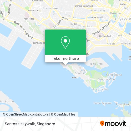 Sentosa skywalk map