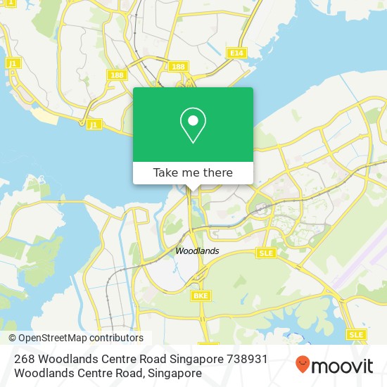 268 Woodlands Centre Road Singapore 738931 Woodlands Centre Road地图