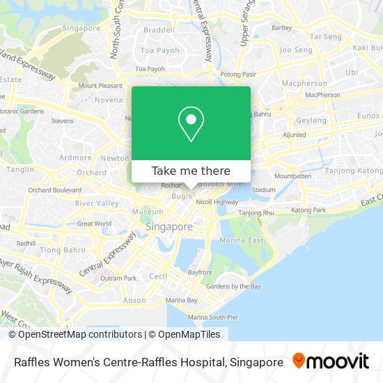 Raffles Women's Centre-Raffles Hospital map