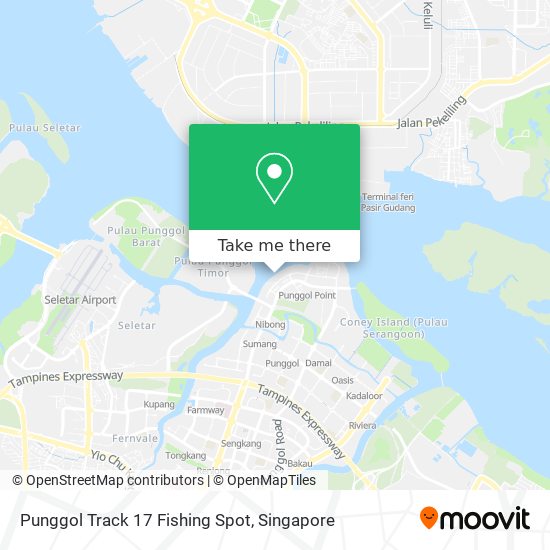 Punggol Track 17 Fishing Spot地图