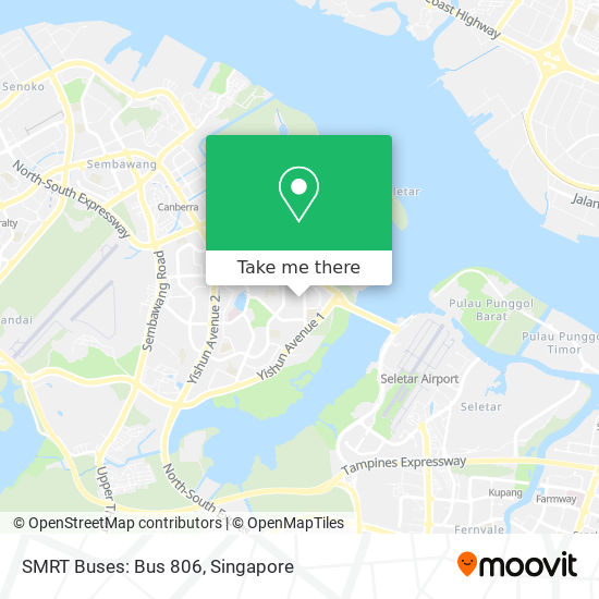 SMRT Buses: Bus 806地图