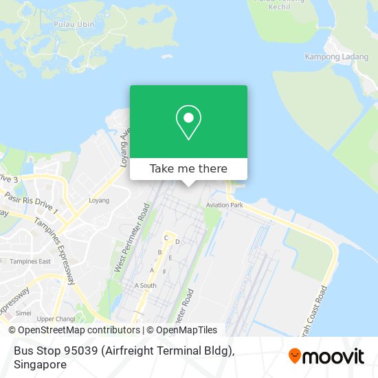 Bus Stop 95039 (Airfreight Terminal Bldg)地图