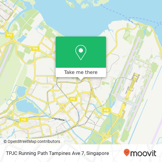 TPJC Running Path Tampines Ave 7 map