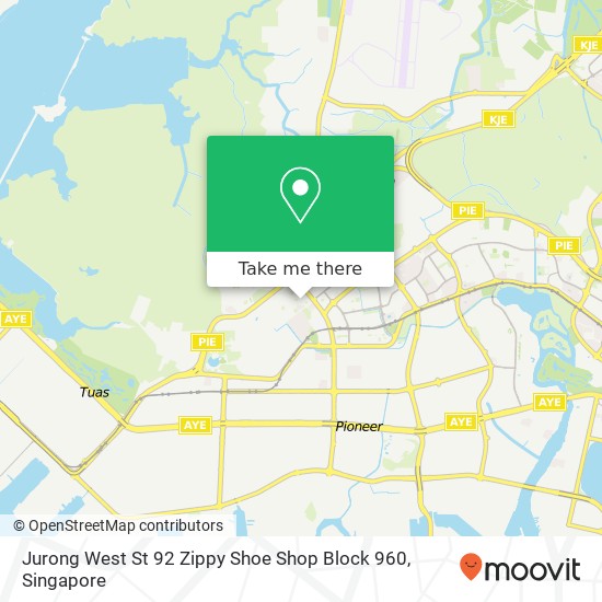 Jurong West St 92 Zippy Shoe Shop Block 960地图