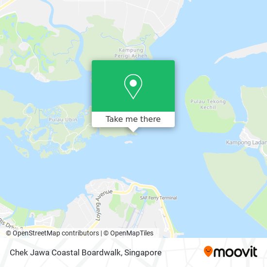 Chek Jawa Coastal Boardwalk map