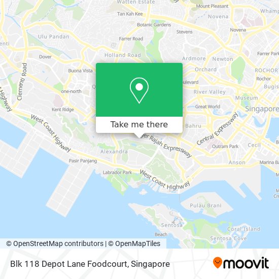 Blk 118 Depot Lane Foodcourt map