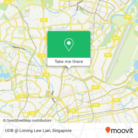 UOB @ Lorong Lew Lian map