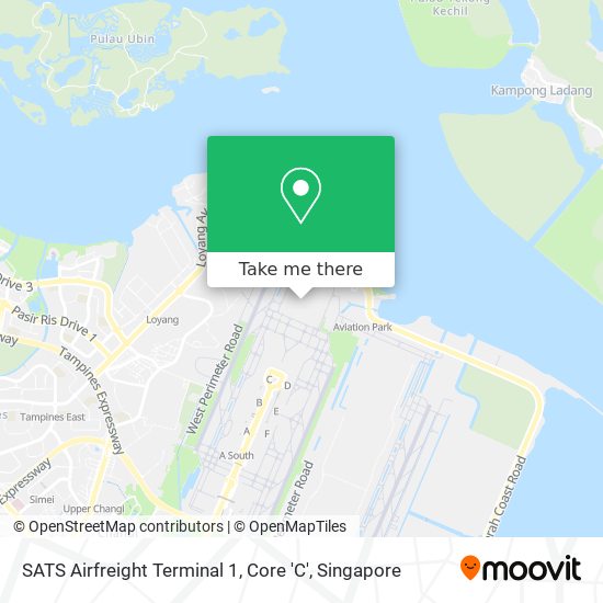 SATS Airfreight Terminal 1, Core 'C' map