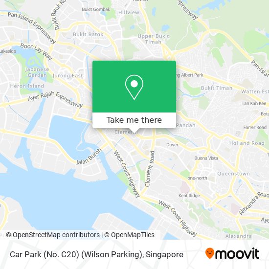 Car Park (No. C20) (Wilson Parking) map