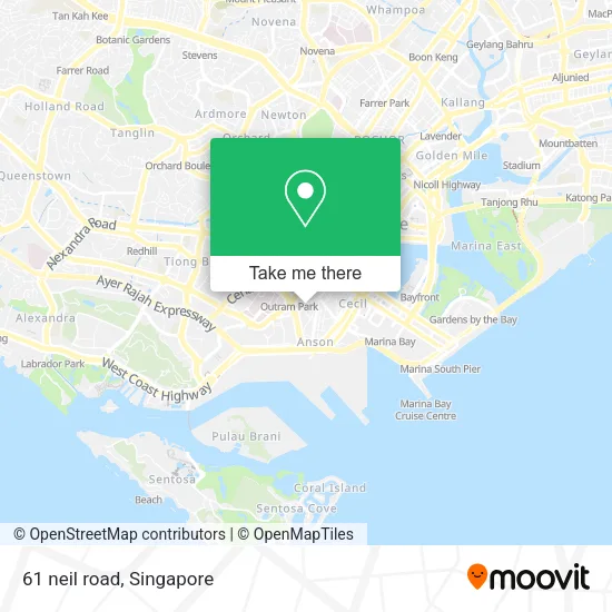 61 neil road map