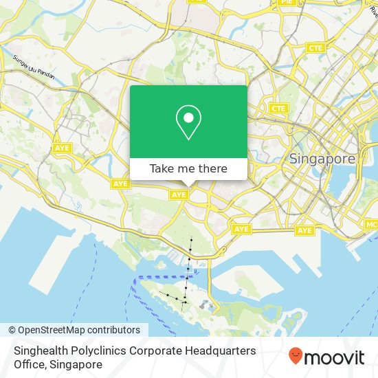 Singhealth Polyclinics Corporate Headquarters Office map