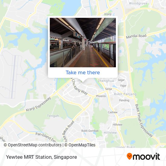 Yewtee MRT Station map