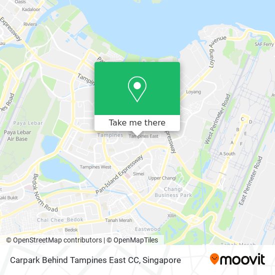 Carpark Behind Tampines East CC map