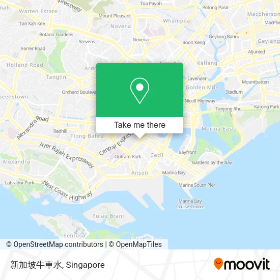 新加坡牛車水 map