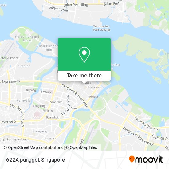 622A punggol map