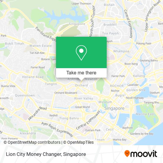Lion City Money Changer map