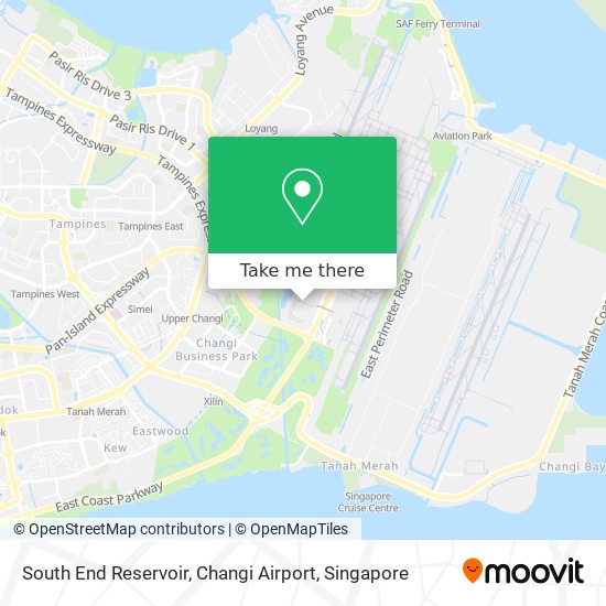 South End Reservoir, Changi Airport map