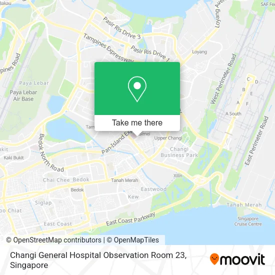 Changi General Hospital Observation Room 23 map