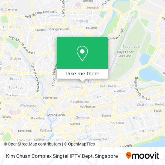 Kim Chuan Complex Singtel IPTV Dept map