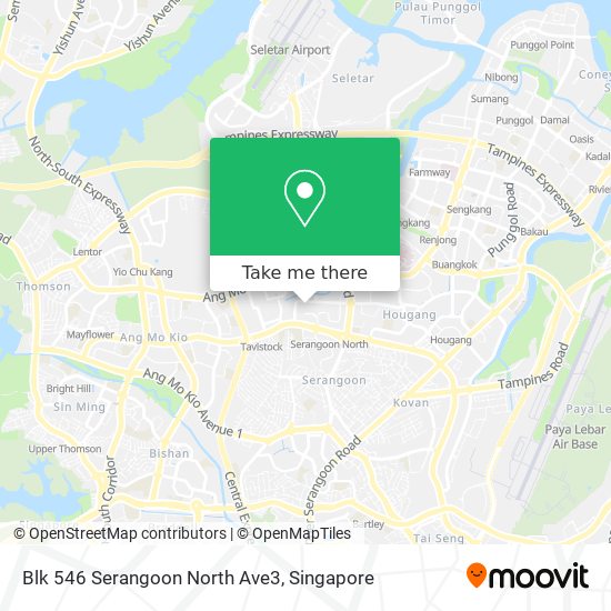 Blk 546 Serangoon North Ave3 map