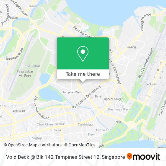 Void Deck @ Blk 142 Tampines Street 12 map