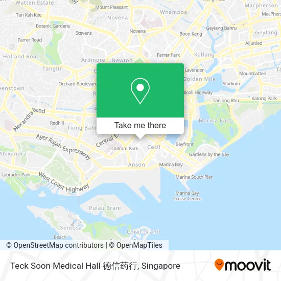 Teck Soon Medical Hall 德信药行地图