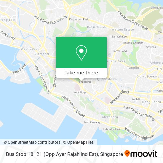 Bus Stop 18121 (Opp Ayer Rajah Ind Est) map