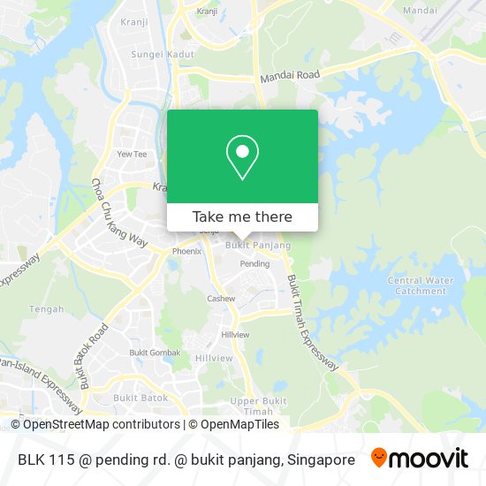 BLK 115 @ pending rd. @ bukit panjang map