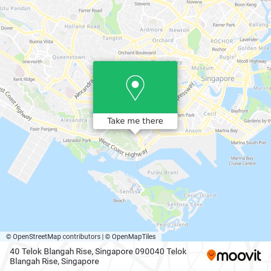 40 Telok Blangah Rise, Singapore 090040 Telok Blangah Rise地图