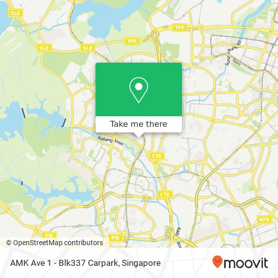 AMK Ave 1 - Blk337 Carpark地图