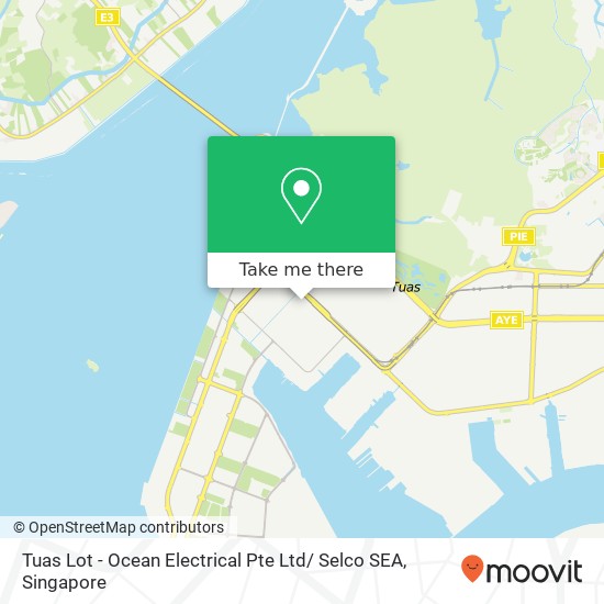 Tuas Lot - Ocean Electrical Pte Ltd/ Selco SEA map